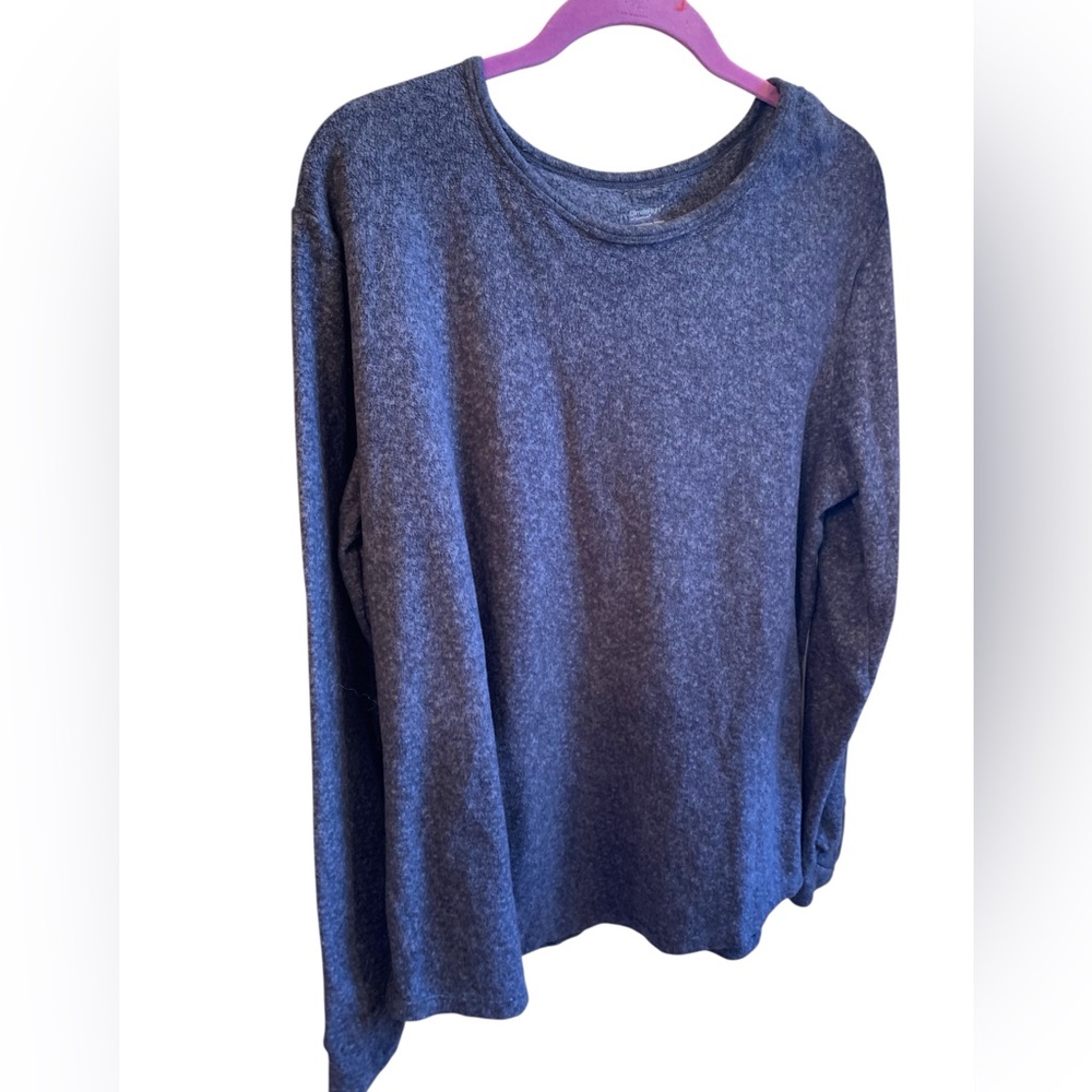 CUDDL DUDS CLIMATE RIGHT Womans Very Soft Warm Long Sleeve Gray Women's Top XXL